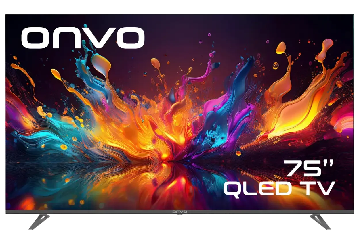 ONVO 75VQ90F3UA 75 inç 190 Ekran Uydu Alıcılı Smart 4K UHD QLED TV