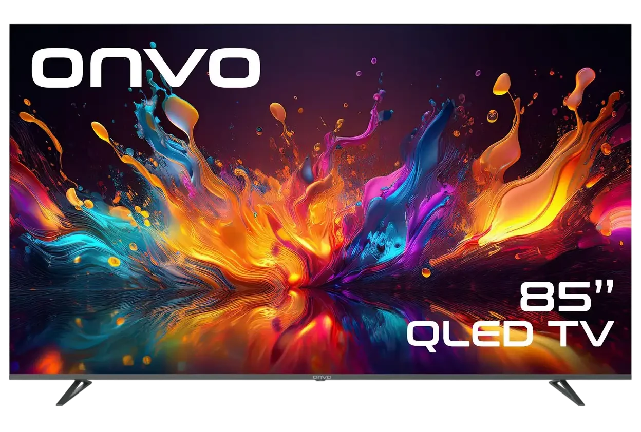 ONVO 85VQ90F2UA 85 inç 216 Ekran Uydu Alıcılı Çerçevesiz UHD Google QLED TV