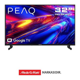 Peaq 32P8000 32″ Smart TV Google İşletim Sistemli Dahili Uydu Alıcılı LED TV