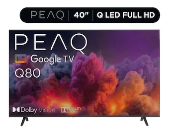 Peaq 40Q80 40″ Google İşletim Sistemli Dahili Uydu Alıcılı Full HD QLED Smart TV