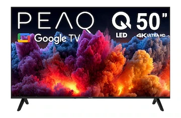 PEAQ 50Q80 50″ 126 Ekran Dahili Uydu Alıcı Google 4K Ulra HD QLED TV