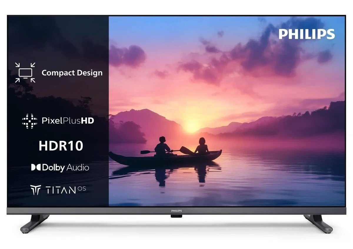 Philips 32PFS6000 2K HD LED Akıllı TV – Pixel Plus, Titan OS platformu ve Dolby Digital Sound özellikli 32 inç ekran – Alexa ve Google sesli asistanıyla çalışır