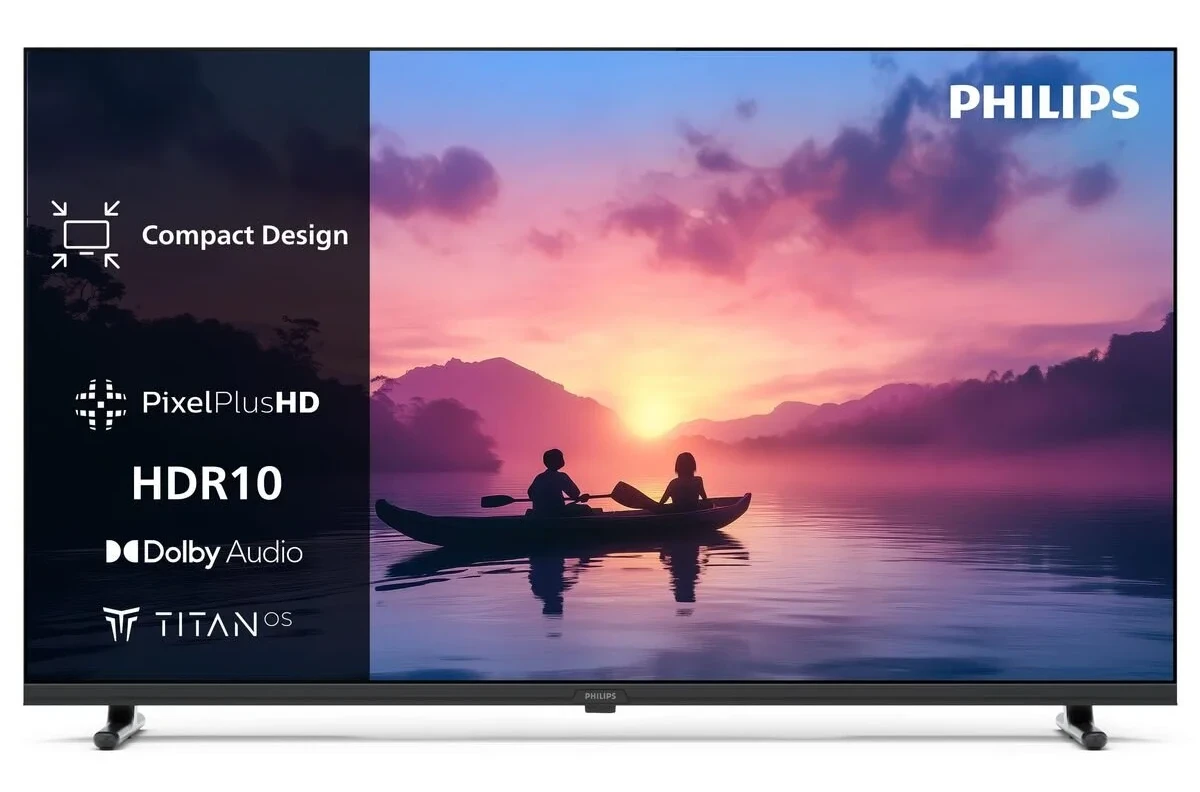 Philips 32PHS6000 HD LED Smart TV – Pixel Plus, Titan OS platformu ve Dolby Digital Sound özellikli 32 inç ekran – Alexa ve Google sesli asistanıyla çalışır, 2025