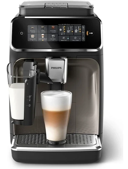 Philips 3300 Serisi LatteGo Tam Otomatik Espresso Makinesi, AquaClean Filtre, 6 İçecek, SilentBrew, EP3347/90