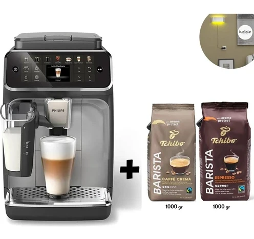 Philips 4400 Serisi Lattego Süt Sistemi 12 Çesit Kahve Tam Otomatik Espresso Makinesi 2kg Tchibo Kahve + Lambader Hediye