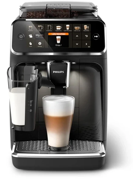 Philips 5400 serisinden tam otomatik kahve makinesi – 12 içecek için espresso makinesi, hızlı temizlenen LatteGo sistemi, sezgisel TFT ekran, özelleştirilebilir kahve ayarları (EP5441/50)