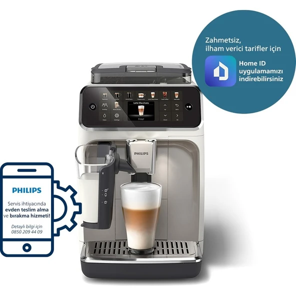 Philips 5500 Serisi Tam Otomatik Espresso Makinesi, EP5543/90, , Gri