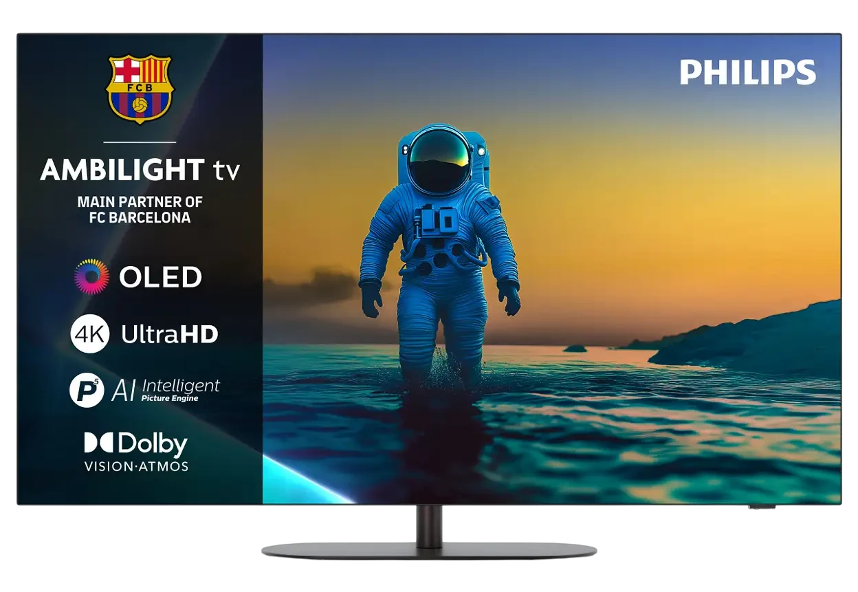 PHILIPS 55OLED810/12 55 inç 139 Ekran Uydu Alıcılı Smart 4K UHD Dolby Vision Dolby Atmos Google Ambilight OLED TV