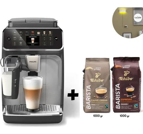 Philips Aquaclean Filtre Lattego Süt Sistemi 12 Çesit Kahve Tam Otomatik Espresso Makinesi 2kg Tchibo Kahve + Lambader Hediye