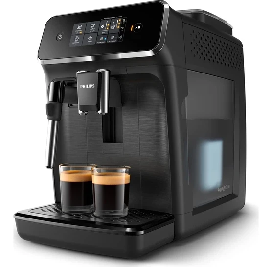 Philips LatteGo Tam Otomatik Espresso Makinesi Mat 2200 Serisi -Aquaclean Filtre, Özel Süt Köpürtücü, Sezgisel Dokunmatik Ekran, Yüksek Su Kapasitesi ve