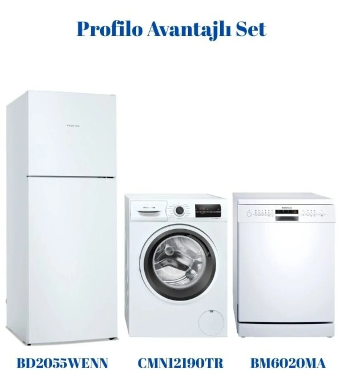 Profilo 3 Lü Avantajlı Set(BD2055WENN – CMN12190TR – BM6320MA)