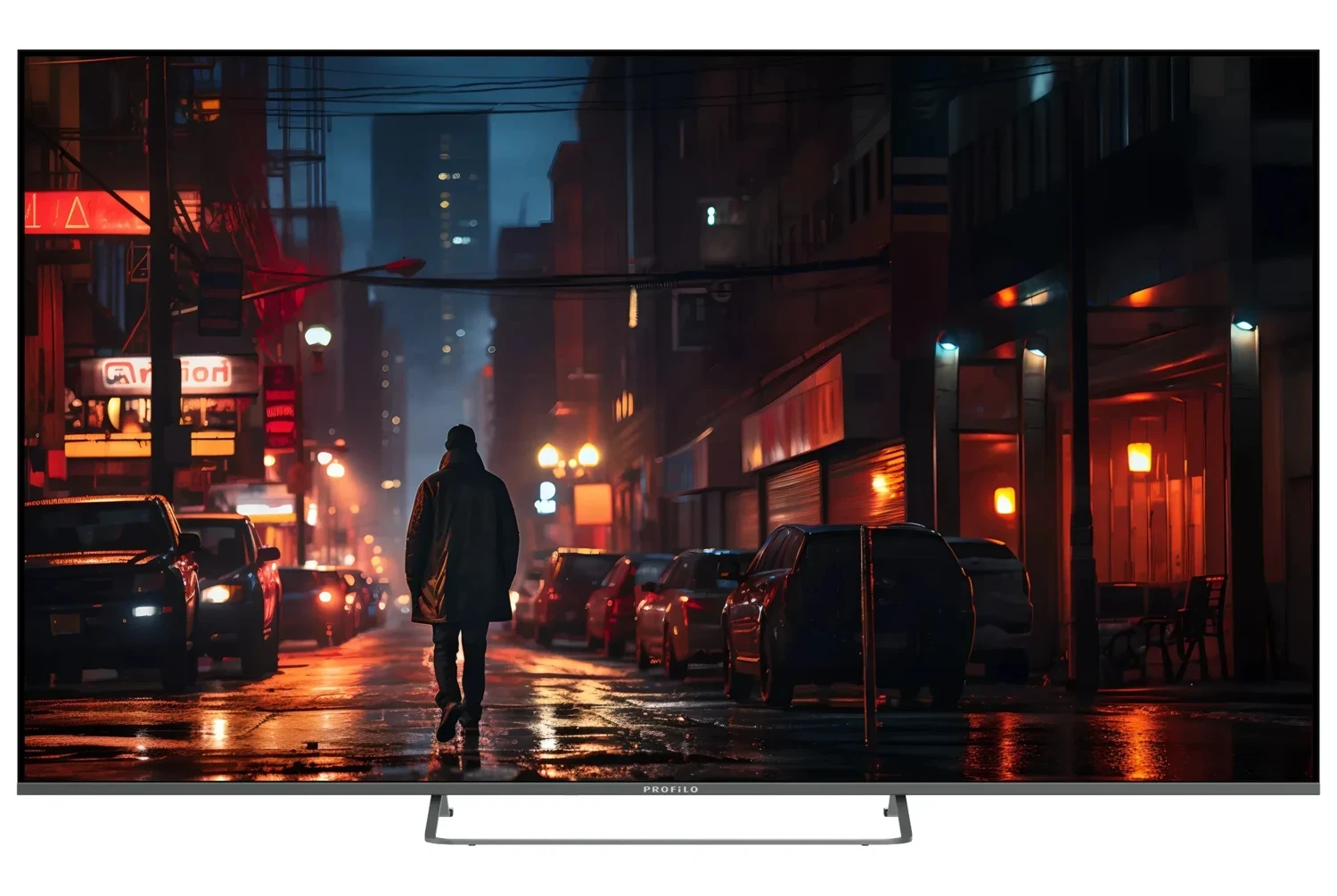 Profilo 65PA535EQG E Enerji Sınıfı 65″ 165 Ekran Ultra HD Uydu Alıcılı Google Smart QLed Televizyon