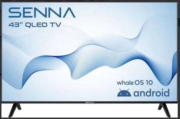 SENNA 43WF7500FQ 43” 109 Ekran Uydu Alıcılı Full HD QLED Google TV