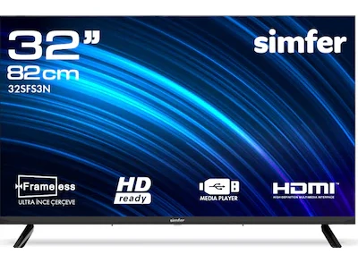 Simfer 32SFS3N 82 Ekran 32″ Uydu Alıcılı Led HD Televizyon