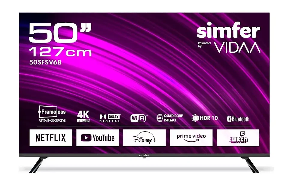 SIMFER 50SFSV6B 50 inç 127 cm 4K UHD TV