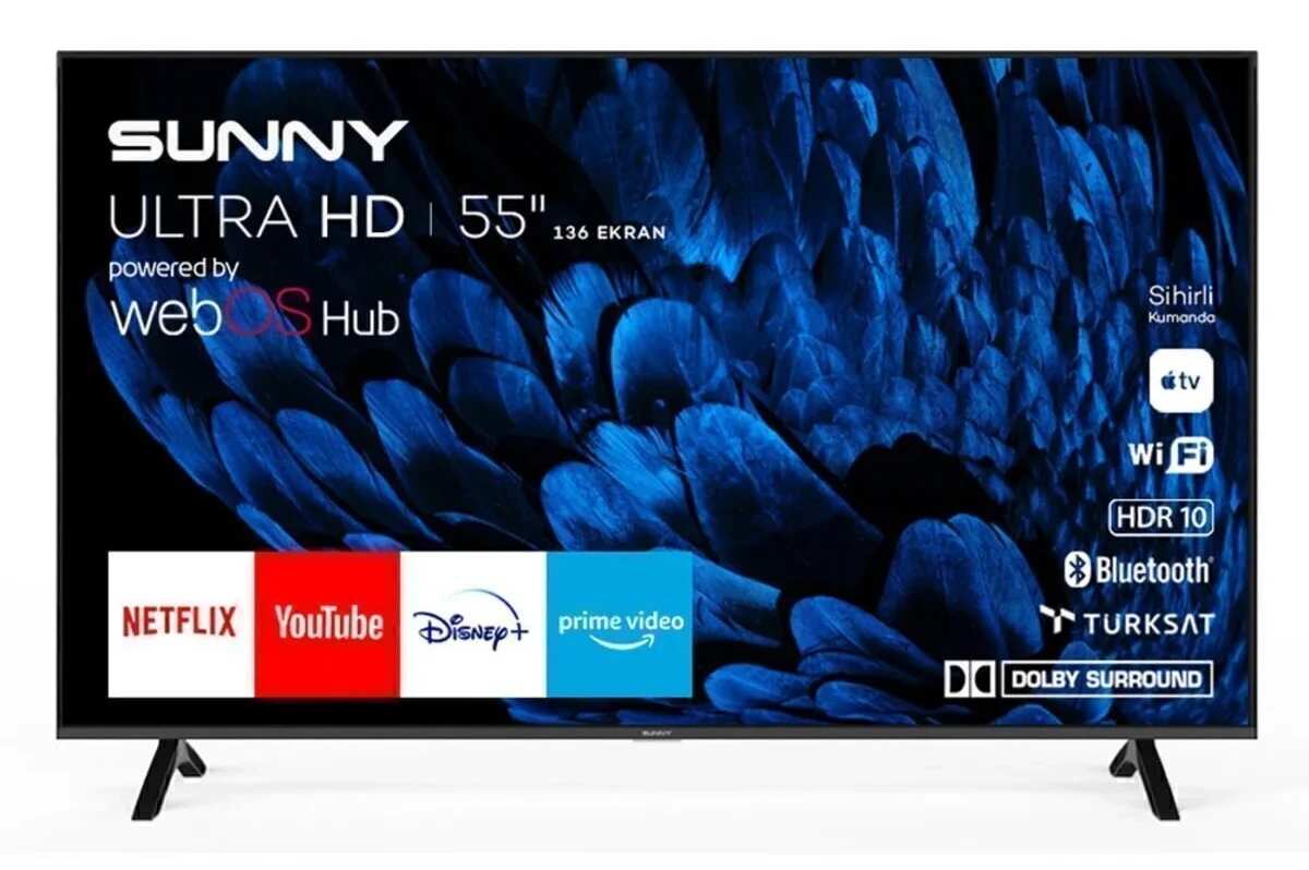 Sunny SN55UAL253-0276 55’’ 140 Ekran 4K Ultra HD webOS Smart LED TV