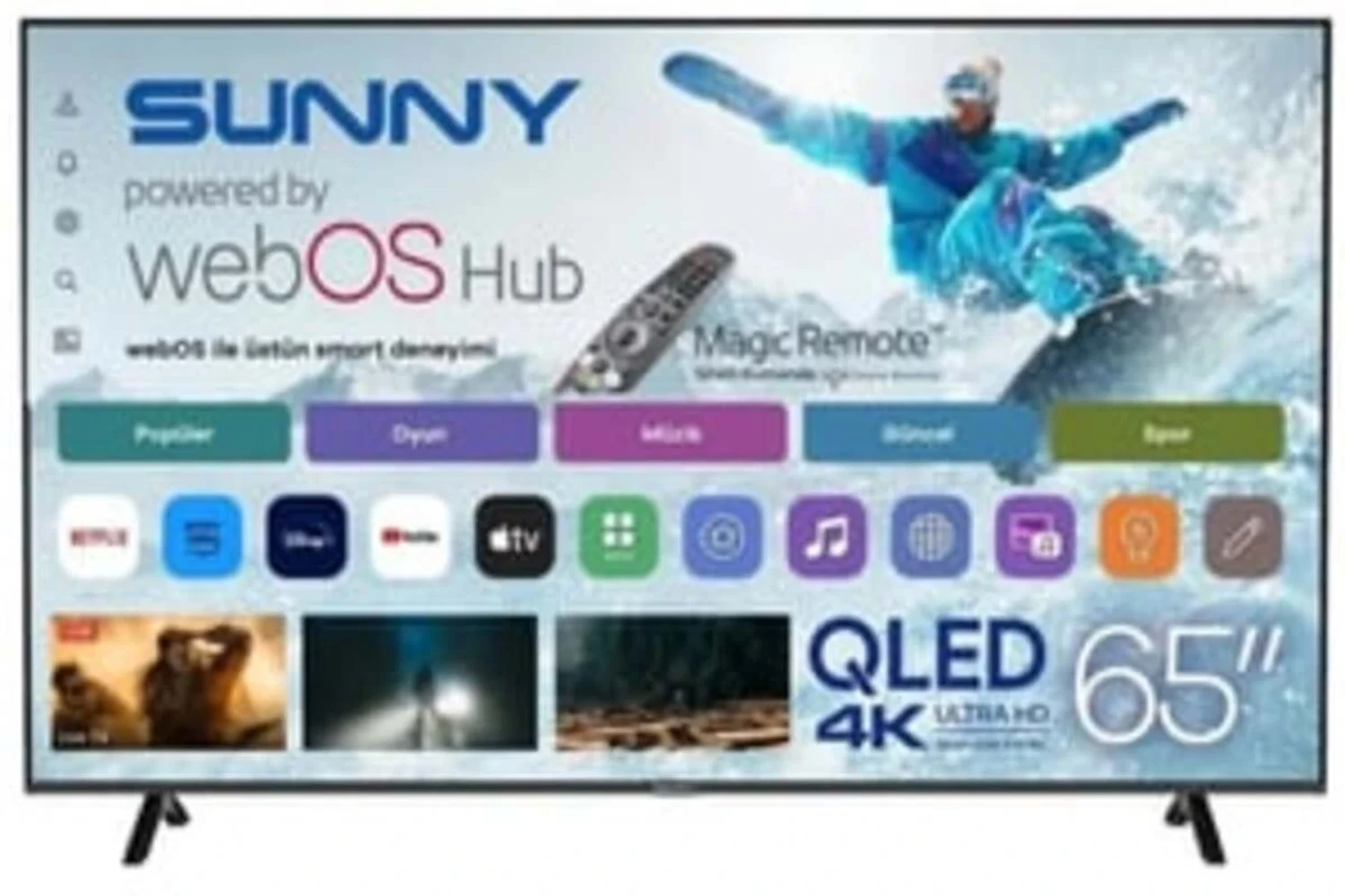 SUNNY TV SN65QUMLN-W02M 65″ QLED ULTRA HD 4K WEBOS TV
