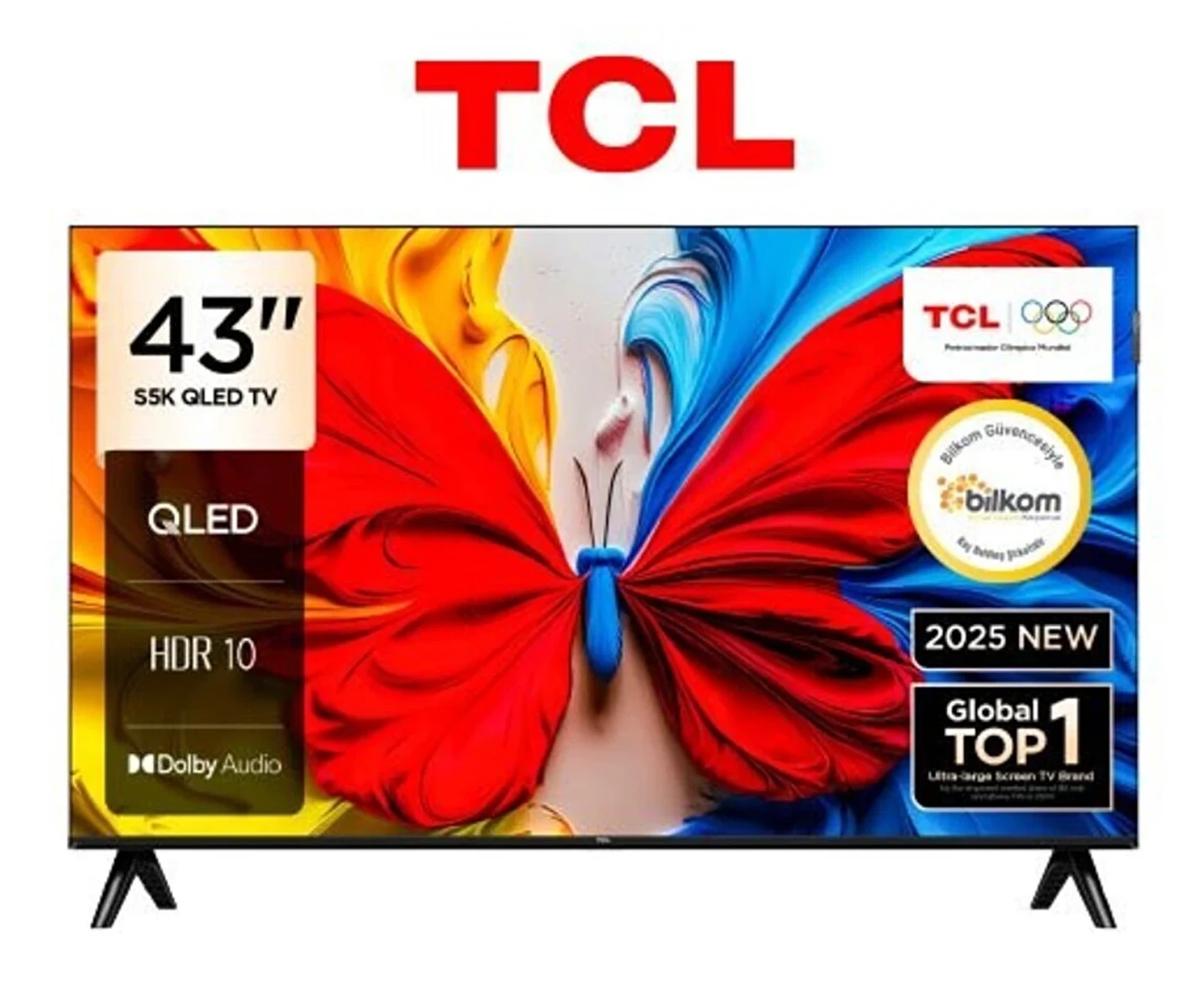 TCL 43S5K 43 109 Ekran Full HD Uydu Alıcılı Android Smart QLED TV
