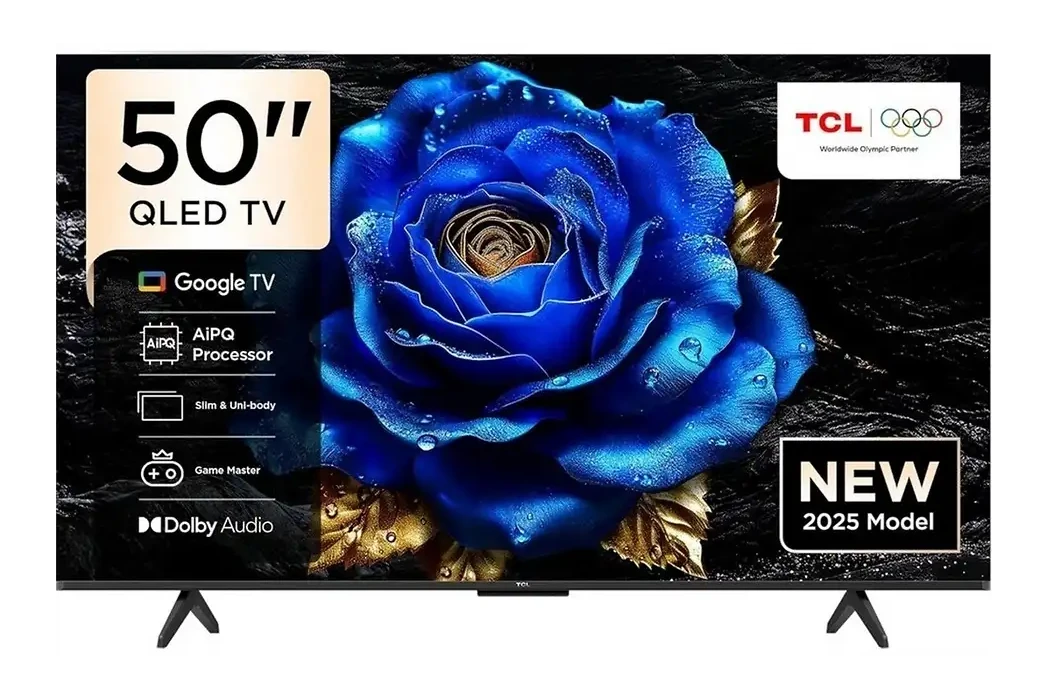 TCL 50T6C Google QLED 2025 50 inç 127 cm Dahili Uydu Alıcılı 4K UHD SMART TV Televizyon