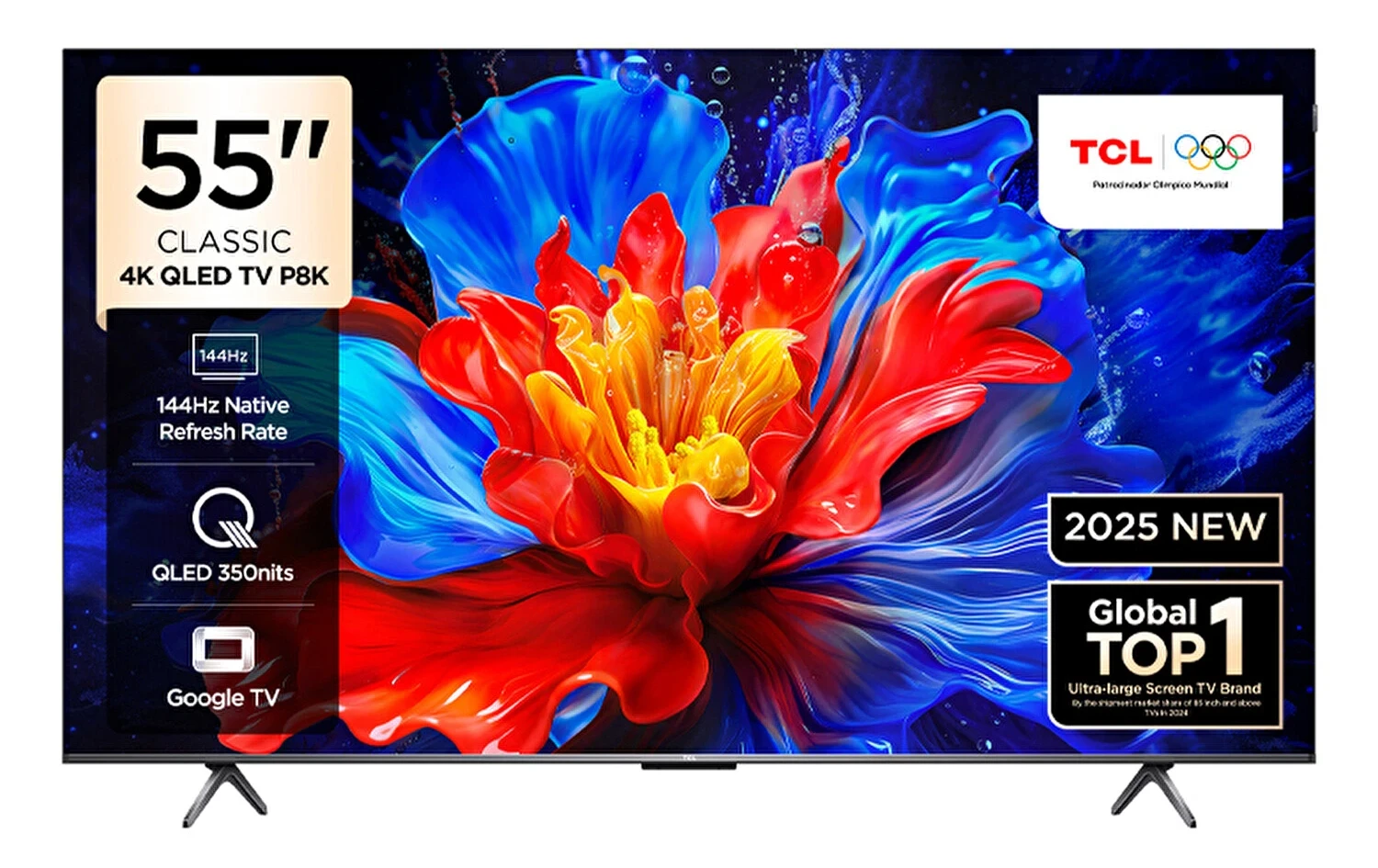 TCL 55” P8K 4K UHD Google TV