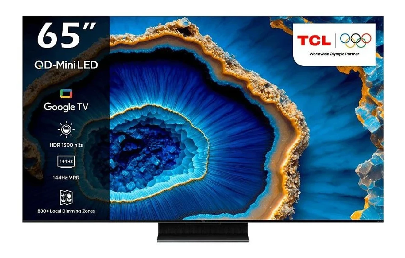 TCL 65C755 65″ (164 Ekran) Dahili Uydu Alıcılı 4K Ultra HD Google Smart QD-Mini LED TV