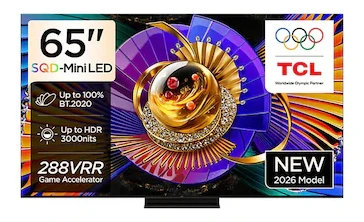 Tcl 65C7L 65″ 165 Ekran Uydu Alıcılı Smart 4K SQD miniLED Google TV