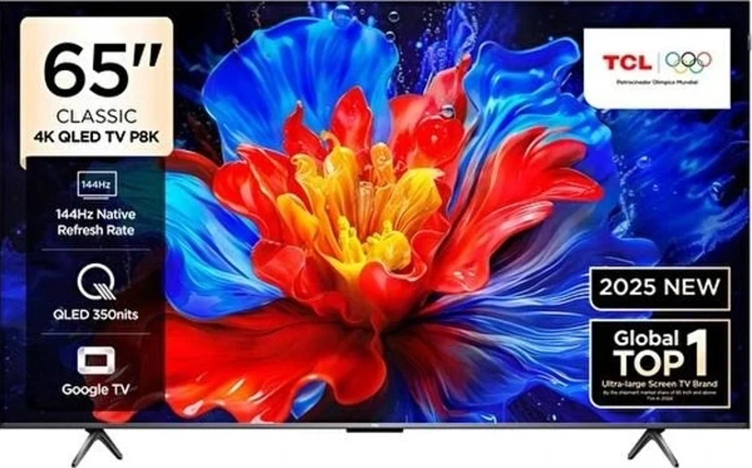 TCL 65P8K 4K UHD QLED 65″ 144HZ GOOGLE TV