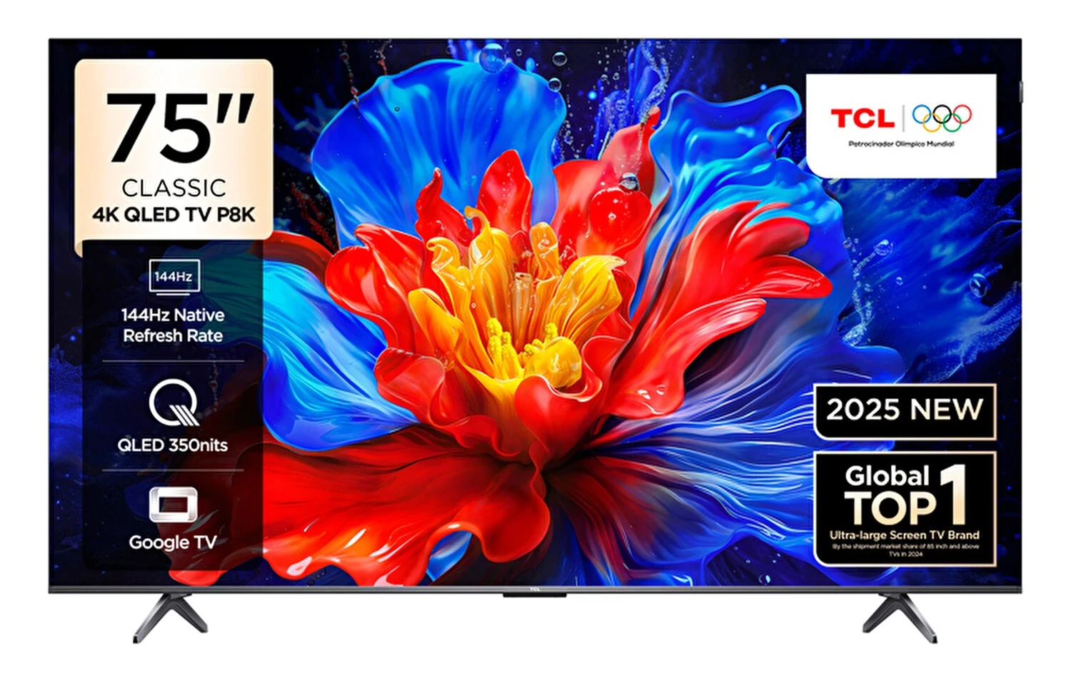TCL 75” P8K 4K UHD Google TV
