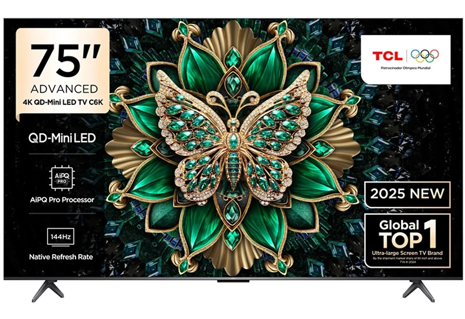 TCL 75C6K 75 190 Ekran 4K UHD QD Mini LED 144 Hz Google TV