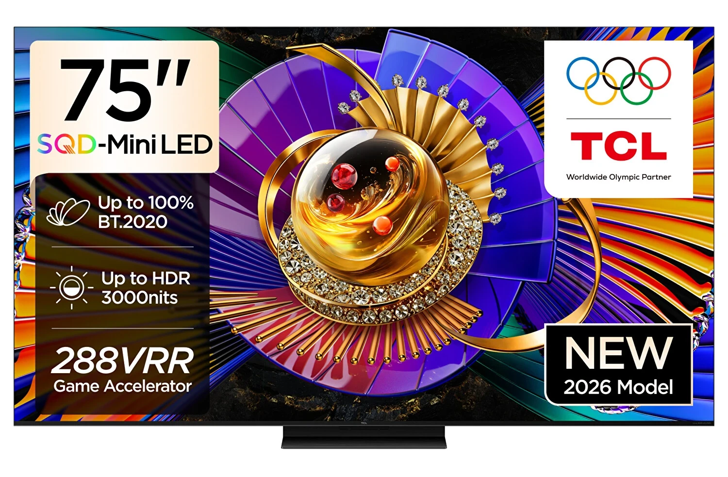 TCL 75C7L 75 190 Ekran 4K Google SQD Mini LED TV
