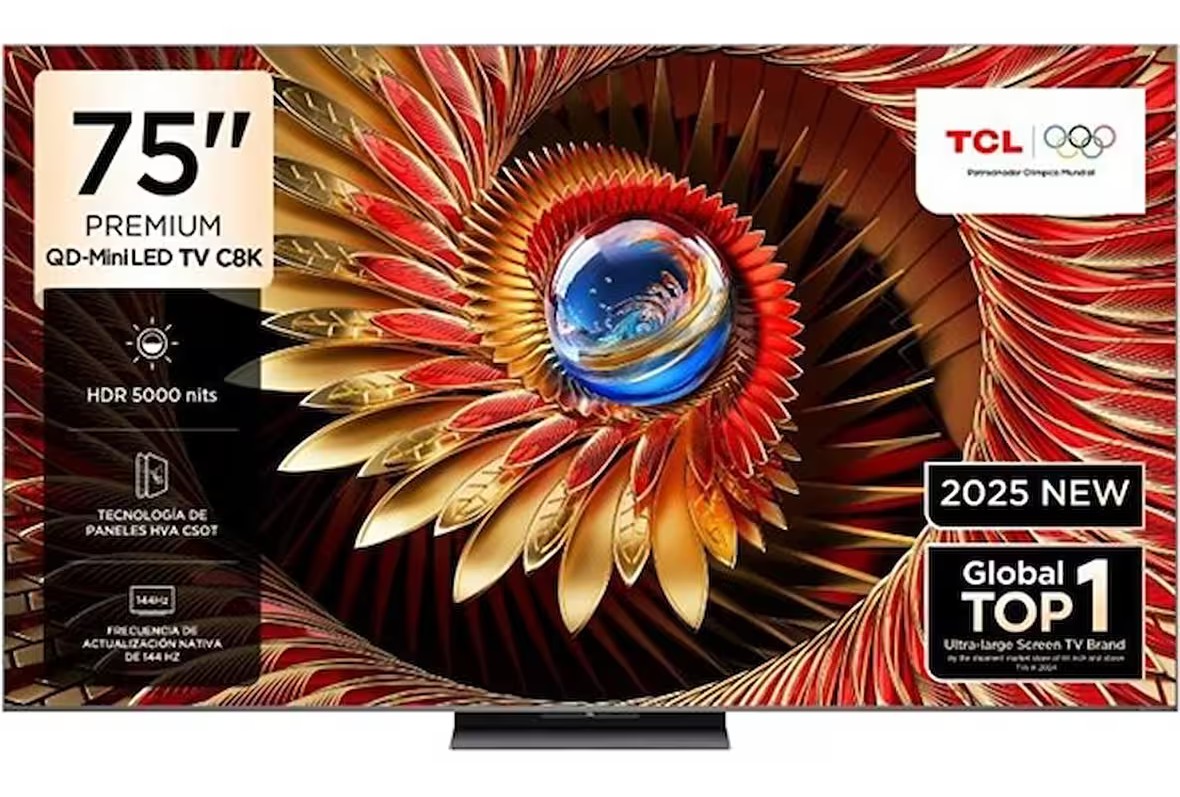 TCL 75C8K 75” 189 Ekran Uydu Alıcılı 4K Ultra HD Google QD MiniLED TV