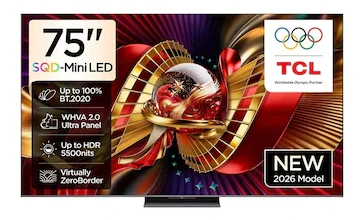 TCL 75C8L 4K Ultra HD 75″ 190 Ekran Uydu Alıcılı Google Smart SQD Mini LED TV