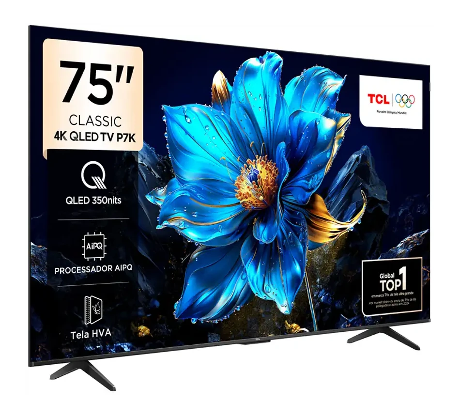 TCL 75P7K 75 inç 190 Ekran Uydu Alıcılı Smart 4K UHD QLED Google TV
