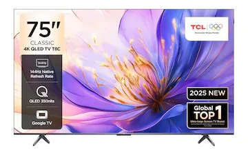 TCL75T8CGTV 4k 75″ 144hz Qled Google Tv