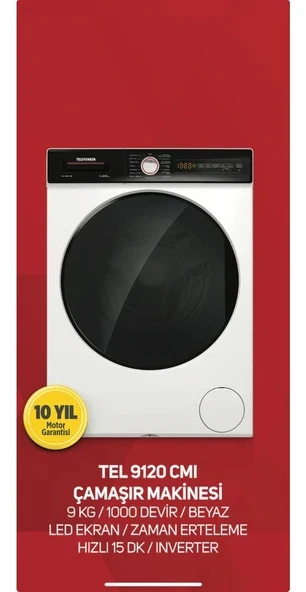 Telefunken 9 kg Çamaşırmakinası