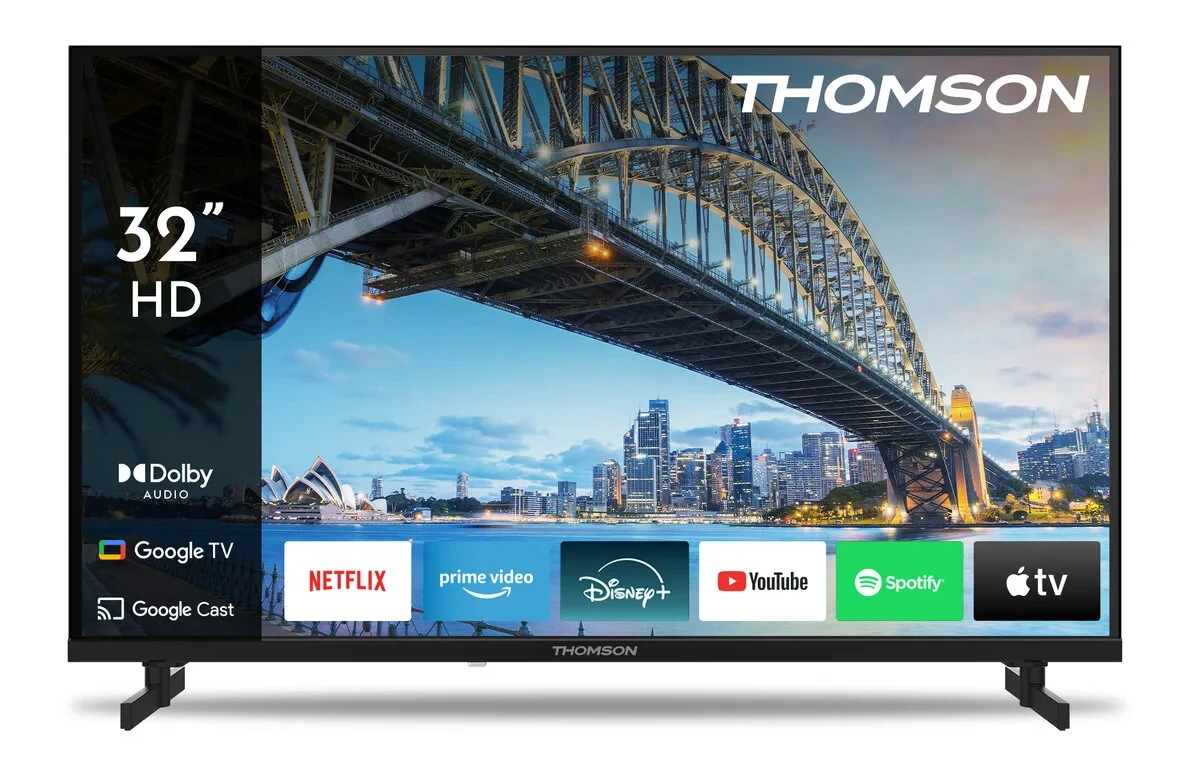 Thomson 32HG2S15K 32 İnç 80 Ekran HD Google Smart TV, Sesli Kontrol, HDR10, Dolby Audio,