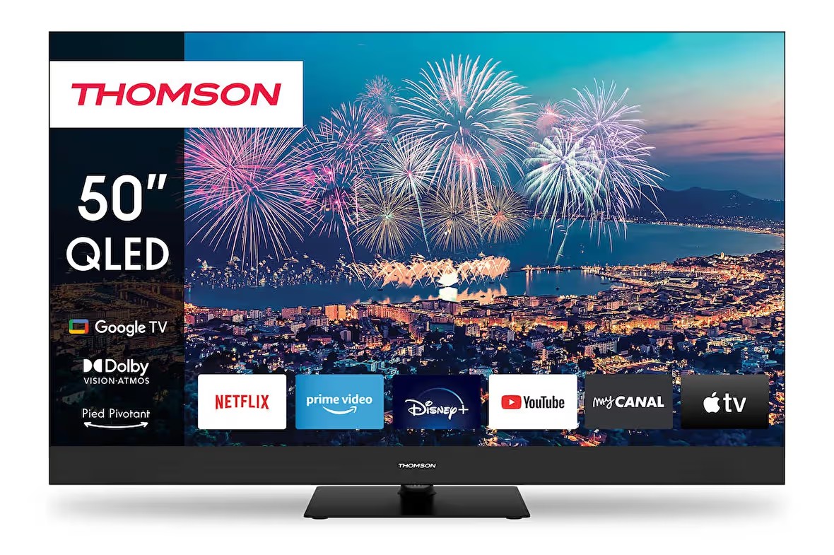 Thomson 50QG6C14 UHD 50″ 126 Ekran Uydu Alıcılı Google Smart Qled Plus TV