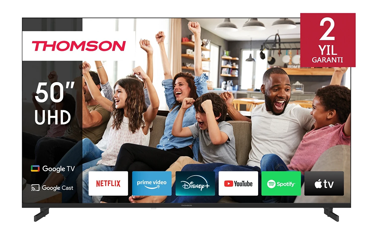 Thomson 50UG4S14 50 127 Ekran 4K UHD Google Smart LED TV