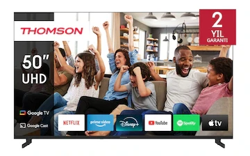 Thomson 50UG4S14 50″ Uydu Alıcılı 4K Ultra HD Google Smart LED TV