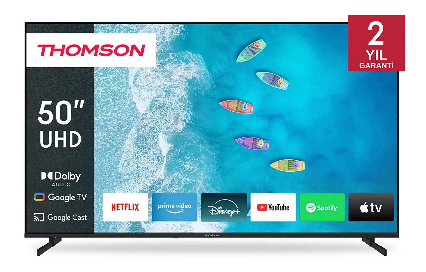 Thomson 50UG4S15 50 126 Ekran 4K UHD Uydu Alıcılı Google Smart LED TV