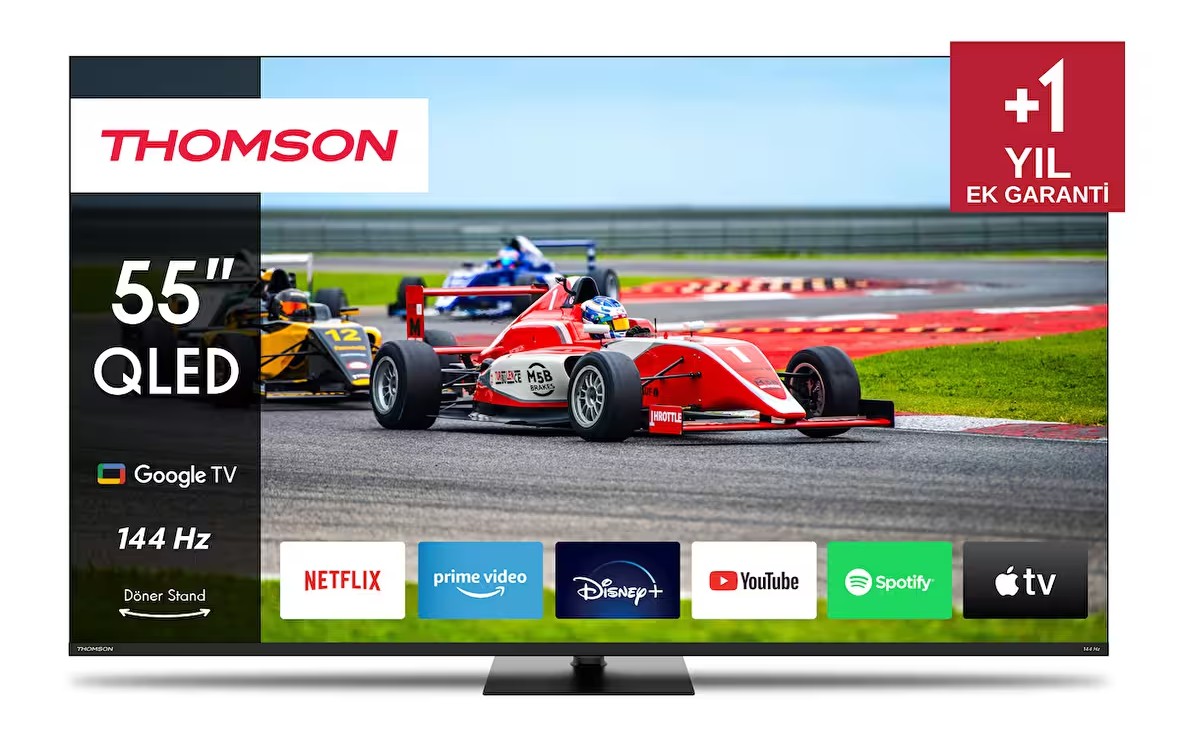 Thomson 55QG7C14 55” 139 Ekran Uydu Alıcılı 4K Ultra HD Google Smart 144 Hz QLED Pro TV