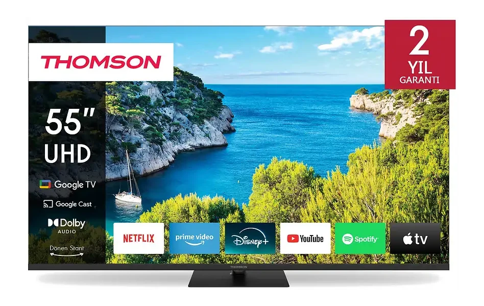 THOMSON 55UG5C14 55″ 139 Ekran Uydu Alıcılı Ultra HD 4K Google Smart LED TV