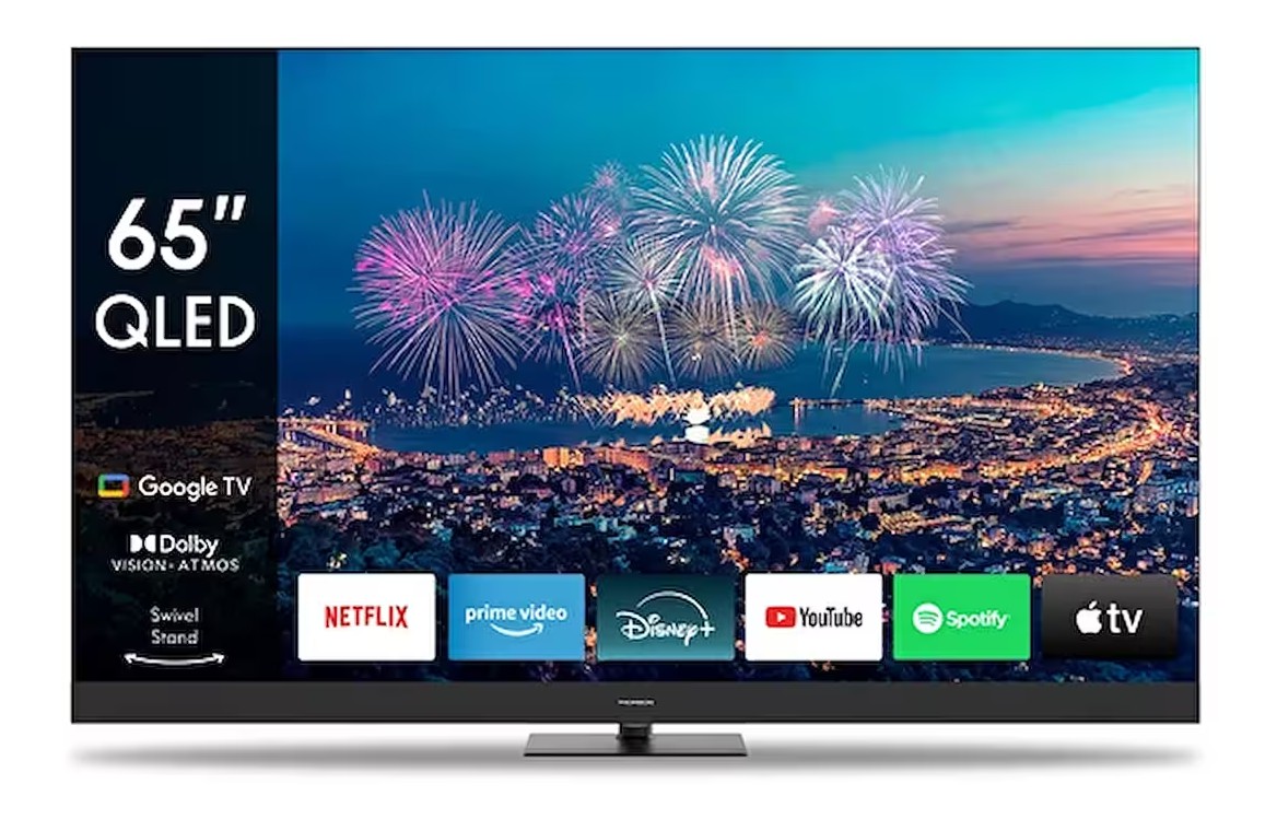 Thomson 65qg6c14 65″ 164 Ekran 4K UHD Google Smart Soundbarlı Qled TV