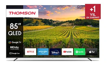 Thomson 85QG5S14 85″ 214 Ekran 4K UHD Google Smart QLED TV