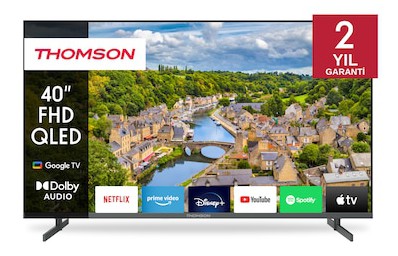 Thomson TV 40FQG3S15K 40″ 101 CM Full HD QLED Smart Google TV