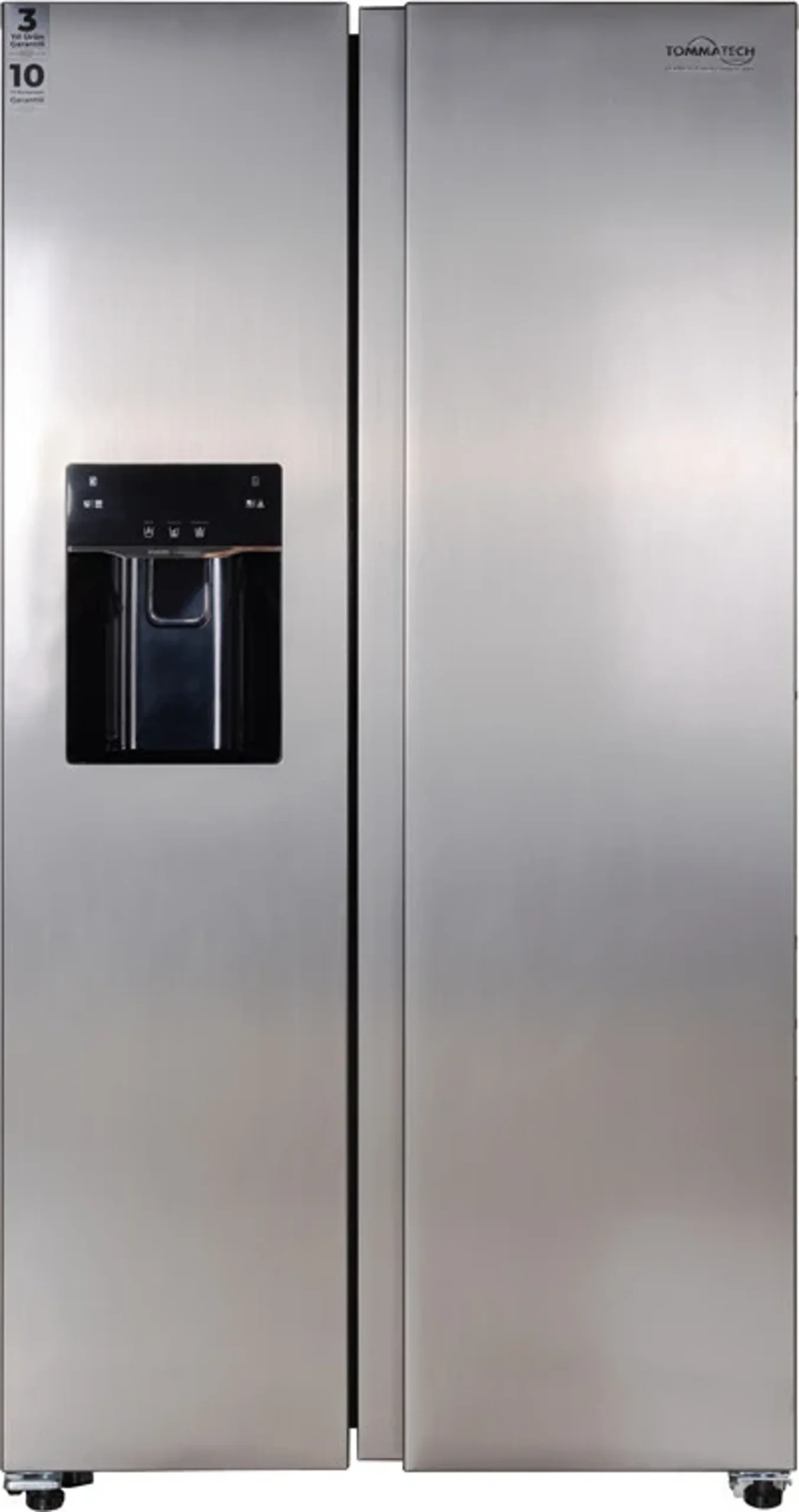 Tommatech TSB-491576-WIDIMP No-Frost Su Ve Buz Dağıtıcılı Sıde-By-Sıde 577L Inox Buzdolabı