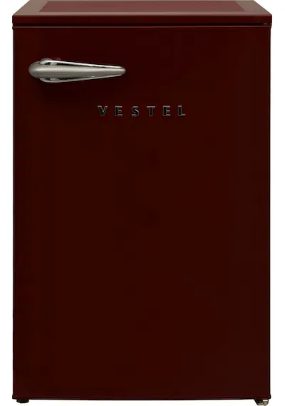 Vestel RETRO SB14311 121 L Statik Buzdolabı Bordo