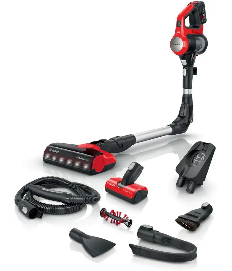 BOSCH Unlimeted 7 Pro Animal BCS711PET Şarjlı Dikey Süpürge Kırmızı