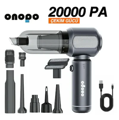 Onopo Power 20000PA 7800 mAh 120 W 3 İn 1 Şarjlı El Süpürgesi