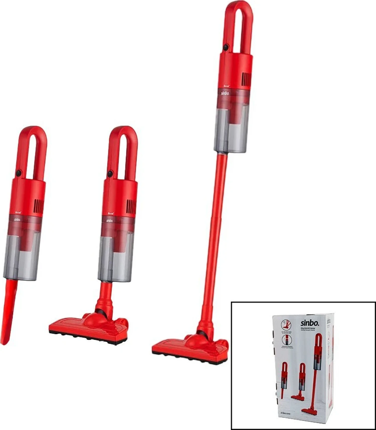 Sinbo SVC-8616 Elektrikli Süpürge 500W 1.5lt Toz Hazne 5mt Kablo 90°